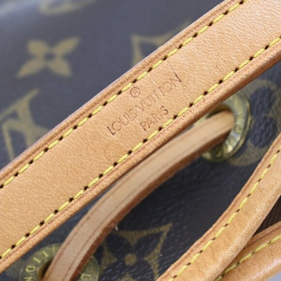 LOUIS VUITTON Nano Noe Mini Hand Bag Monogram Leather Brown M42227 631KA826 - Picture 3 of 16